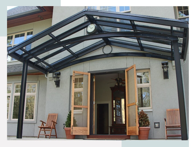 Козырьки металлические в Арсеньеве