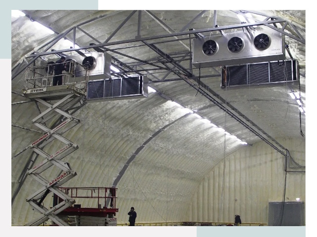 Оснащение ангаров в Арсеньеве